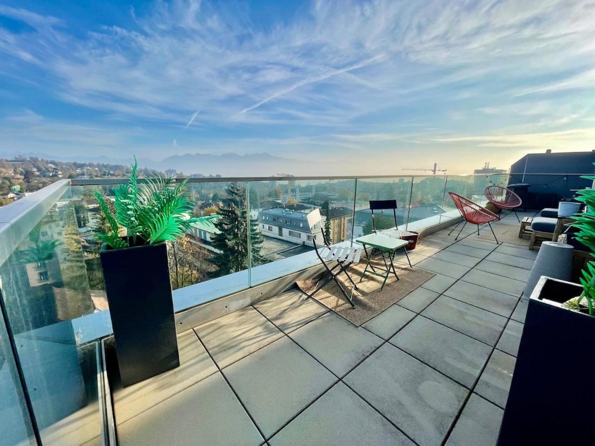 Penthouse 360 View 2br, Large Terrace Apartment Lausanne