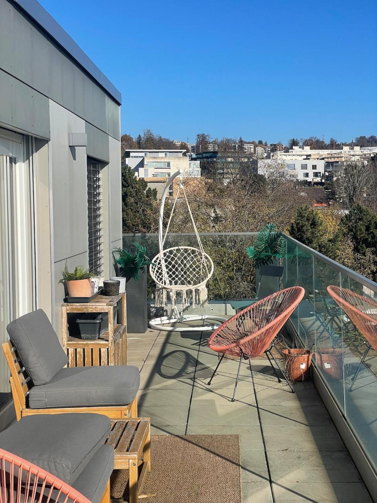 Apartment Penthouse 360 View 2br, Large Terrace Lausanne